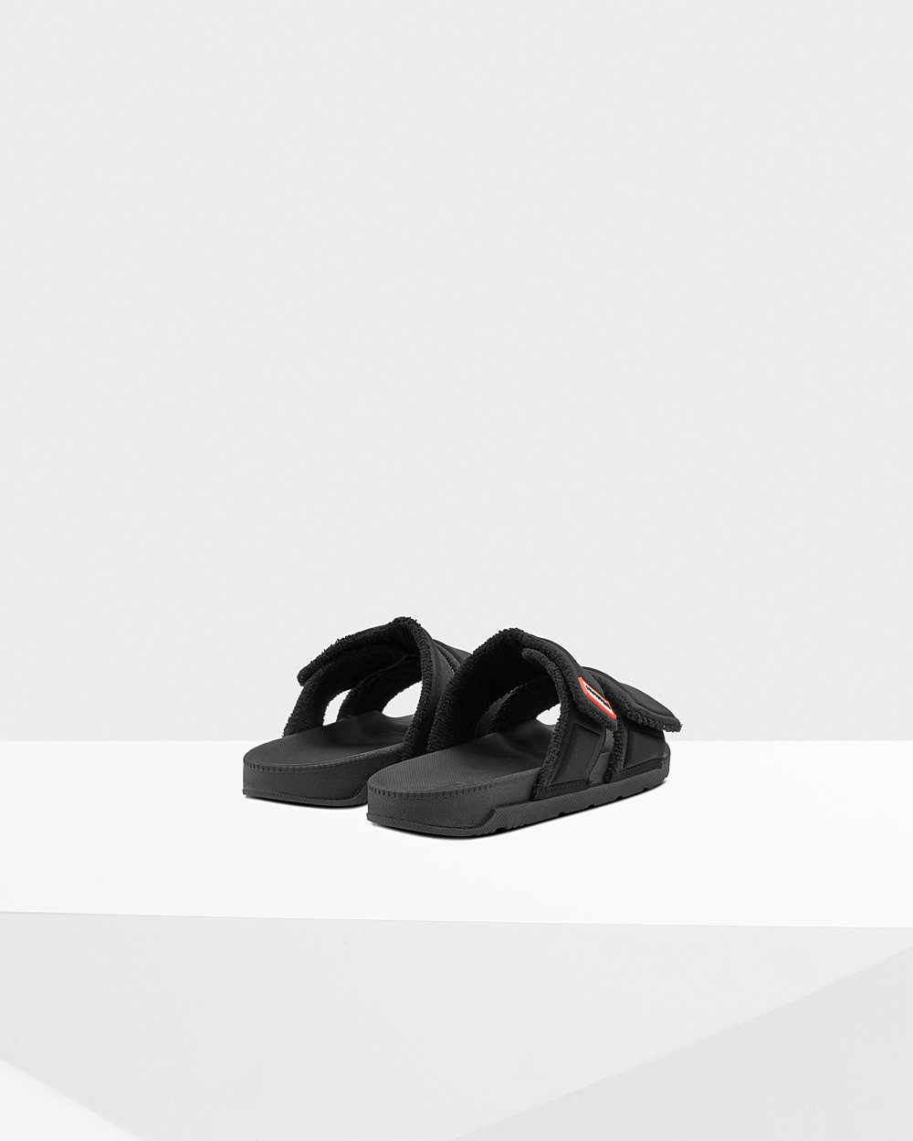 Womens Hunter Original Double Strap - Slides Black - 5908-YKHIC